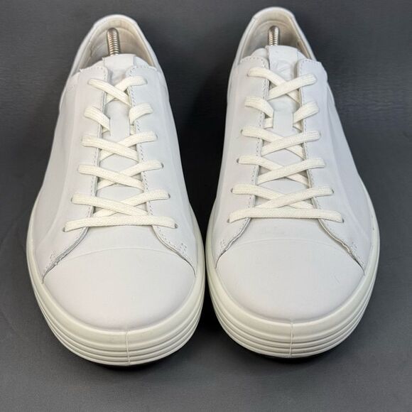 ECCO Soft 7 City Sneaker SHOES White men’s size 11-11.5 - Picture 1 of 10